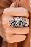 Sunset Sightings TRIBAL and Tribulation Silver Ring - Paparazzi Accessories - Bella Fashion Accessories LLC