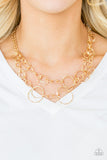 Urban Center Gold Necklace - Paparazzi Accessories - Bella Fashion Accessories LLC