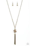 Uniquely Uptown Brass Necklace - Paparazzi Accessories - Bella Fashion Accessories LLC