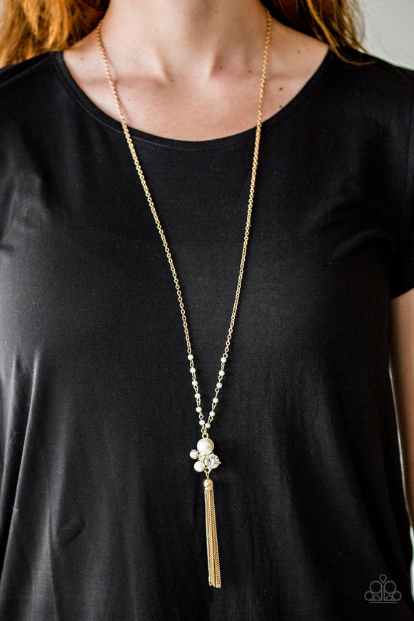 Uniquely Uptown Gold Necklace - Paparazzi Accessories - Bella Fashion Accessories LLC