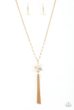 Uniquely Uptown Gold Necklace - Paparazzi Accessories - Bella Fashion Accessories LLC