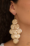 Uptown Edge Gold Earrings| Paparazzi Accessories| Bella Fashion Accessories LLC