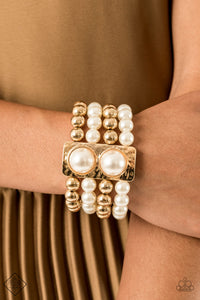 Living a WEALTHY Lifestyle Gold Bracelet| Paparazzi Accessories| Bella Fashion Accessories LLC