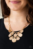 Works Every CHIME Gold Necklace - Paparazzi Accessories - Bella Fashion Accessories LLC