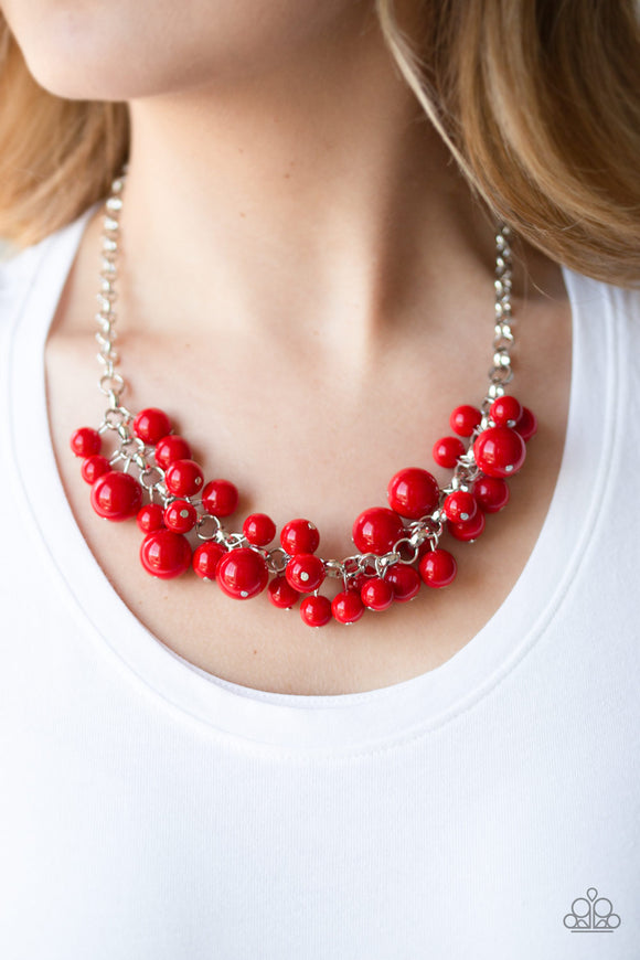 Walk This BROADWAY Red Necklace| Paparazzi Accessories| Bella Fashion Accessories LLC