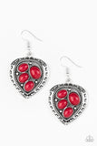 Wild Heart Wonder Red Earrings| Paparazzi Accessories| Bella Fashion Accessories LLC