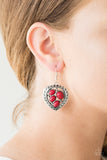 Wild Heart Wonder Red Earrings| Paparazzi Accessories| Bella Fashion Accessories LLC