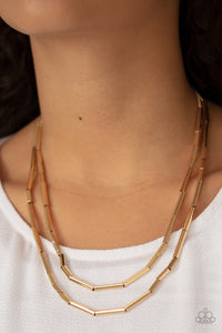A Pipe Dream Gold Necklace| Paparazzi Accessories| Bella Fashion Accessories LLC