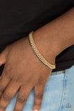 Industrial Icon Gold Bracelet - Paparazzi Accessories