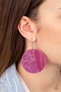 Cosmic Rainbow Multi Acrylic Earrings - Paparazzi Accessories - Bella Fashion Accessories LLC