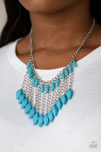 Venturous Vibes Blue Necklace| Paparazzi Accessories| Bella Fashion Accessories LLC